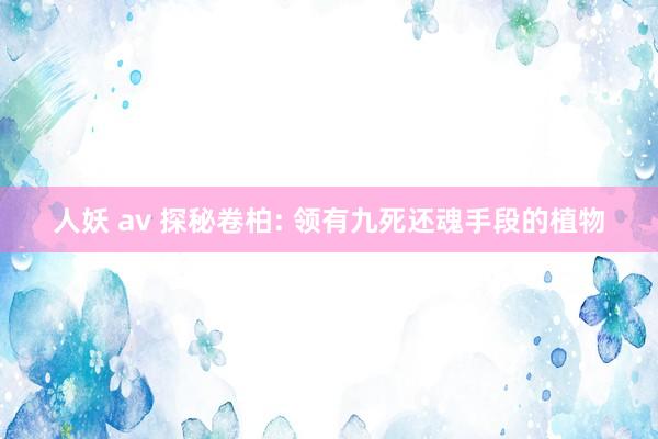 人妖 av 探秘卷柏: 领有九死还魂手段的植物