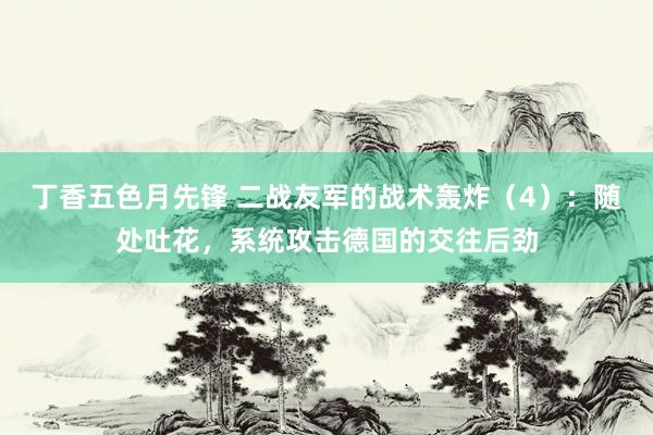 丁香五色月先锋 二战友军的战术轰炸（4）：随处吐花，系统攻击德国的交往后劲
